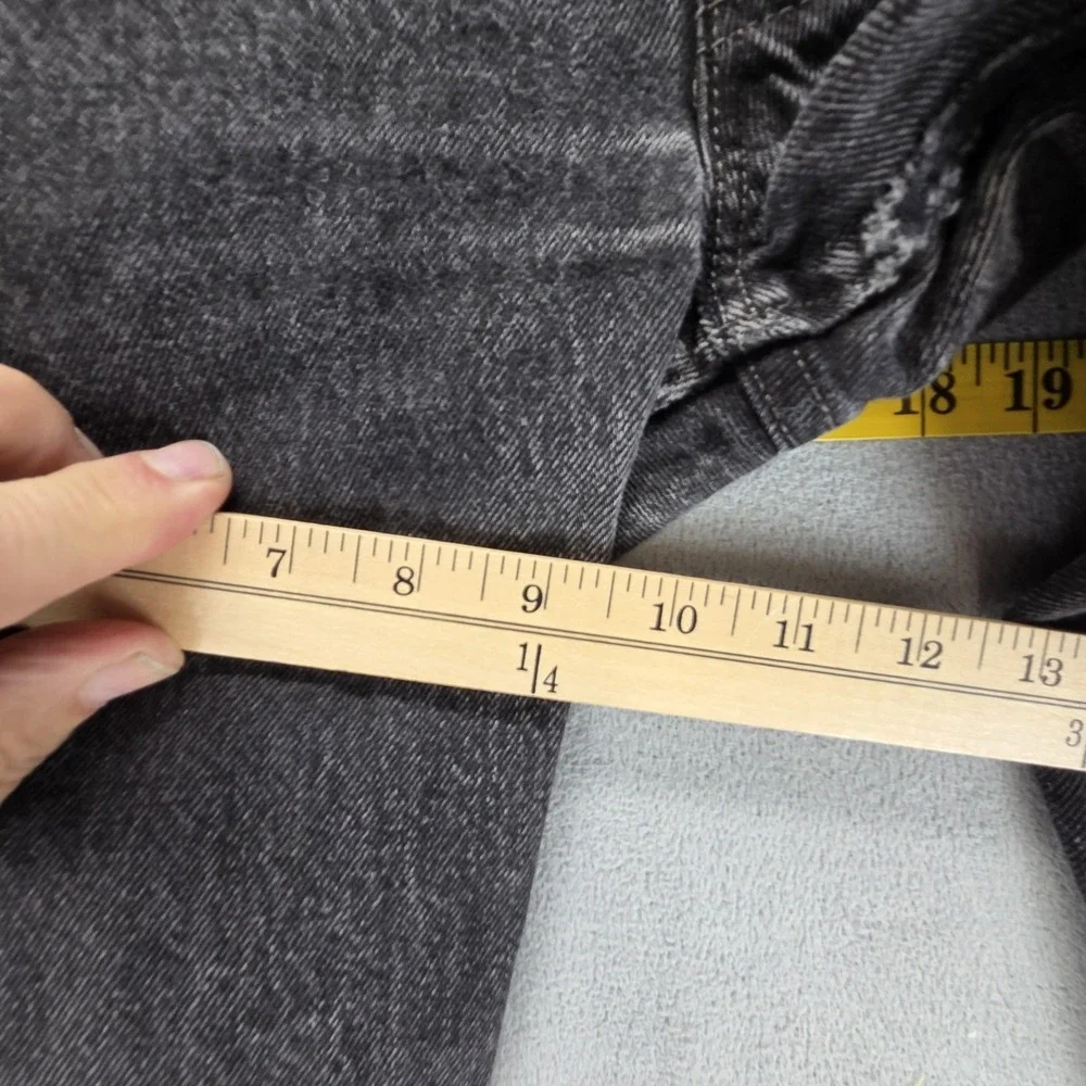 Vintage Levis 501 Jeans Mens Black Charcoal Wash Button Fly Made‎ USA Fits 26x30